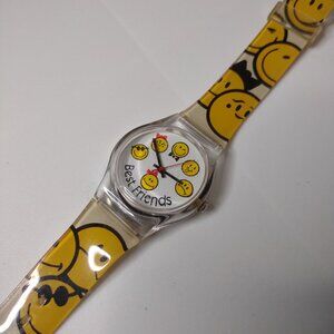 Best Friends Plastic Smiley Face Watch